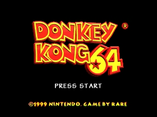 Donkey Kong 64 (USA) (Kiosk Demo) Title Screen